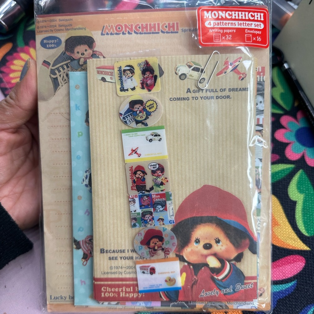 Monchhichi stationary set